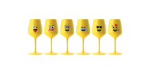 Afbeelding in Gallery-weergave laden, Santero wineglas &quot;emoji&quot;
