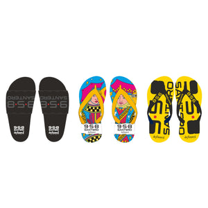 Santero slippers and flip flops